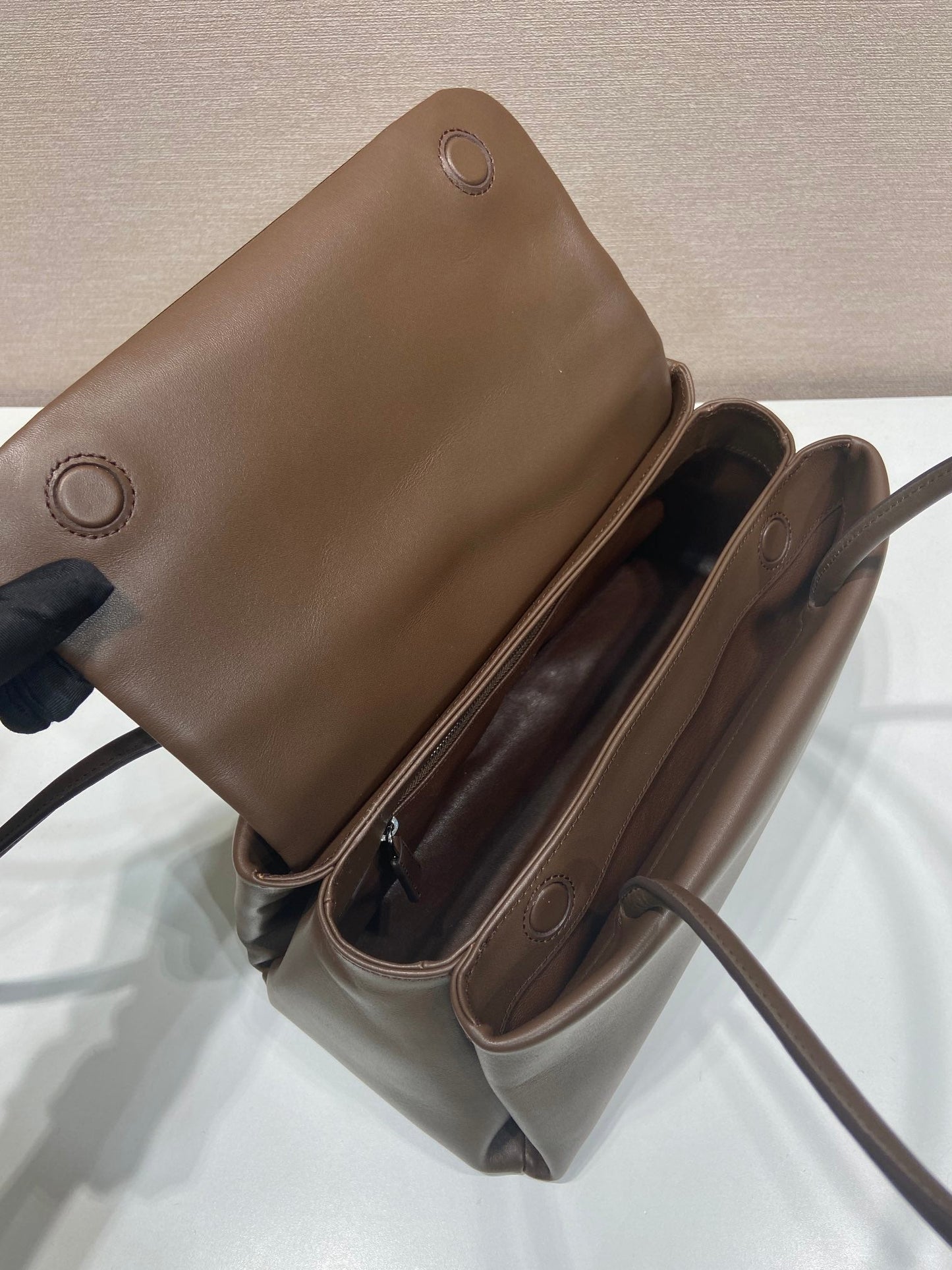 Prada 2026 Passage Bag 28cm Brown Leather 282814