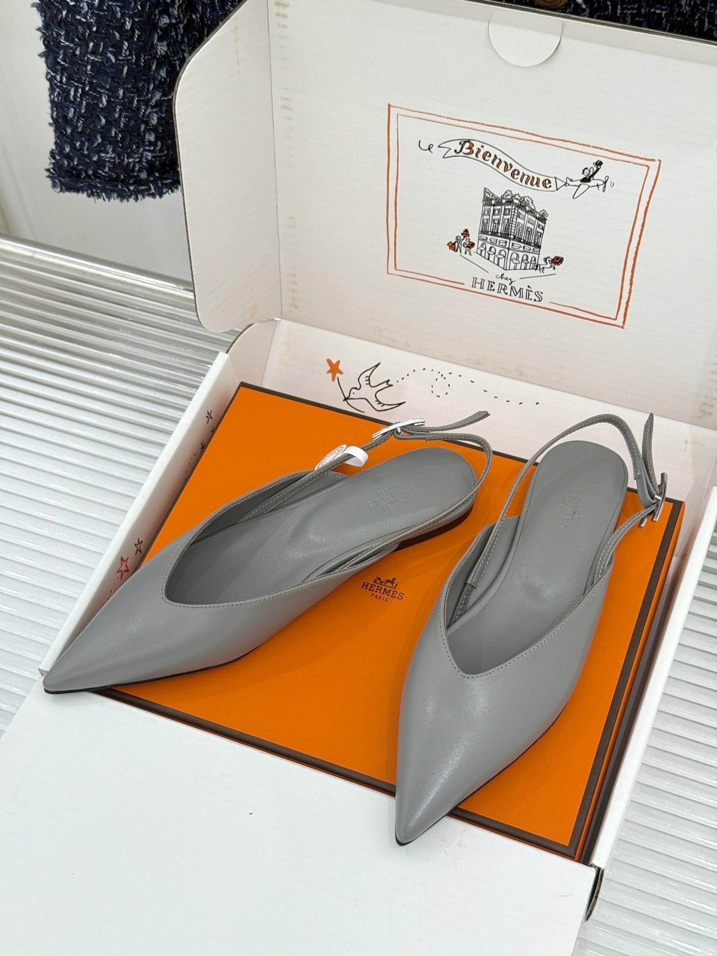 HM 2026 Slingback Flat Sheepskin 859718
