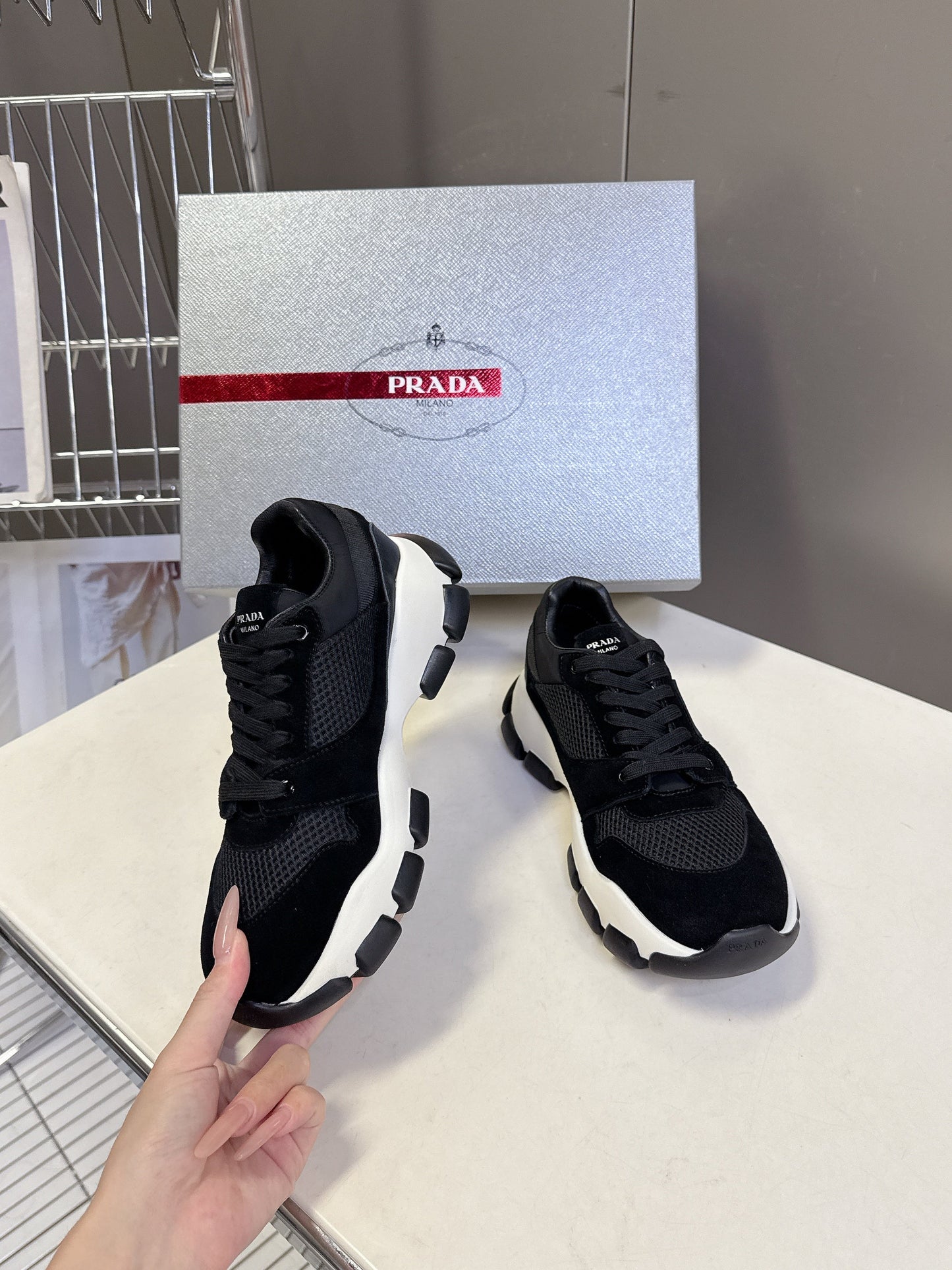Prada 2026 Sneaker Suede Fabric 848257