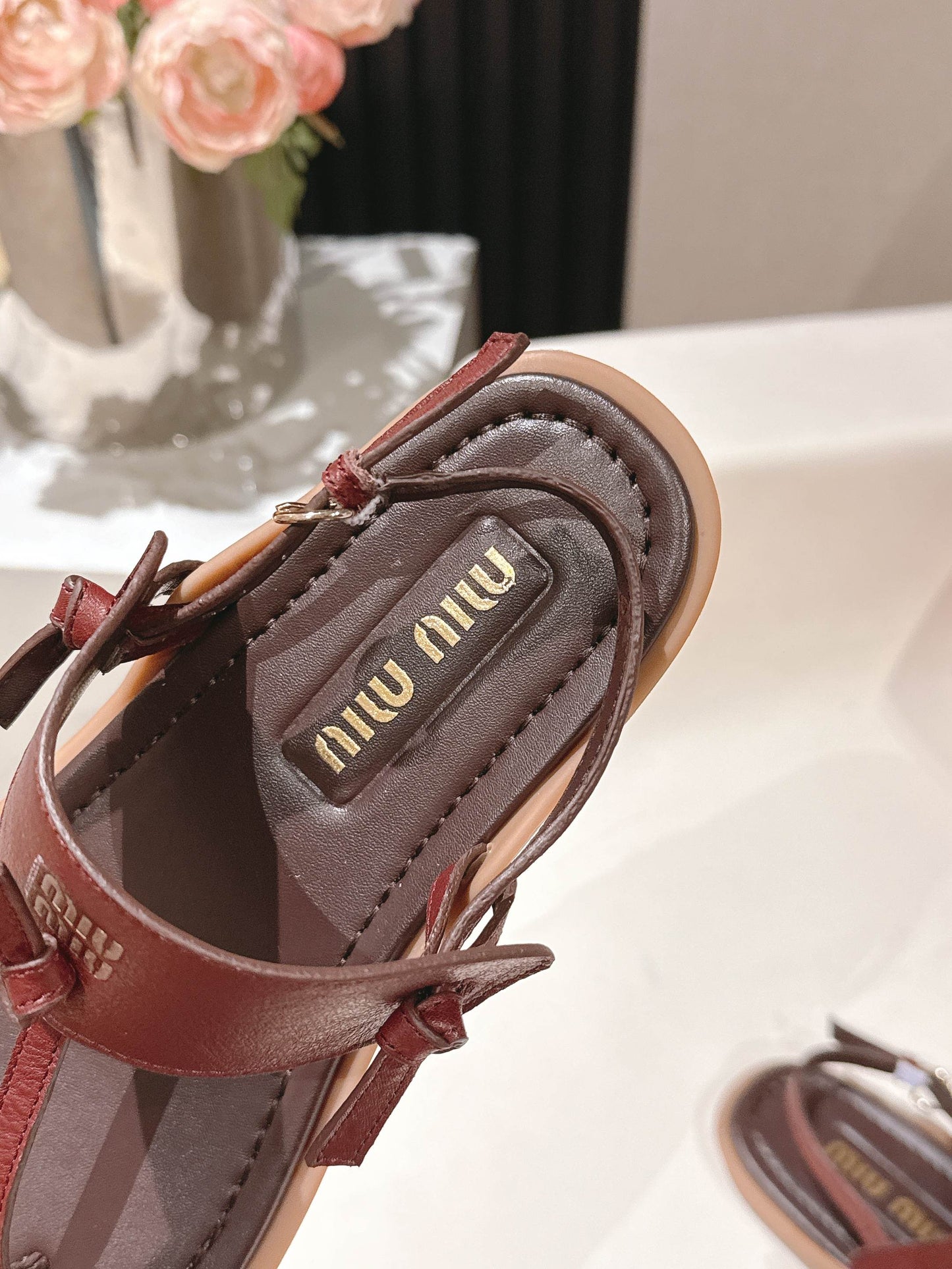 Miu Miu 2026 Sandal with Strap Leather 620680