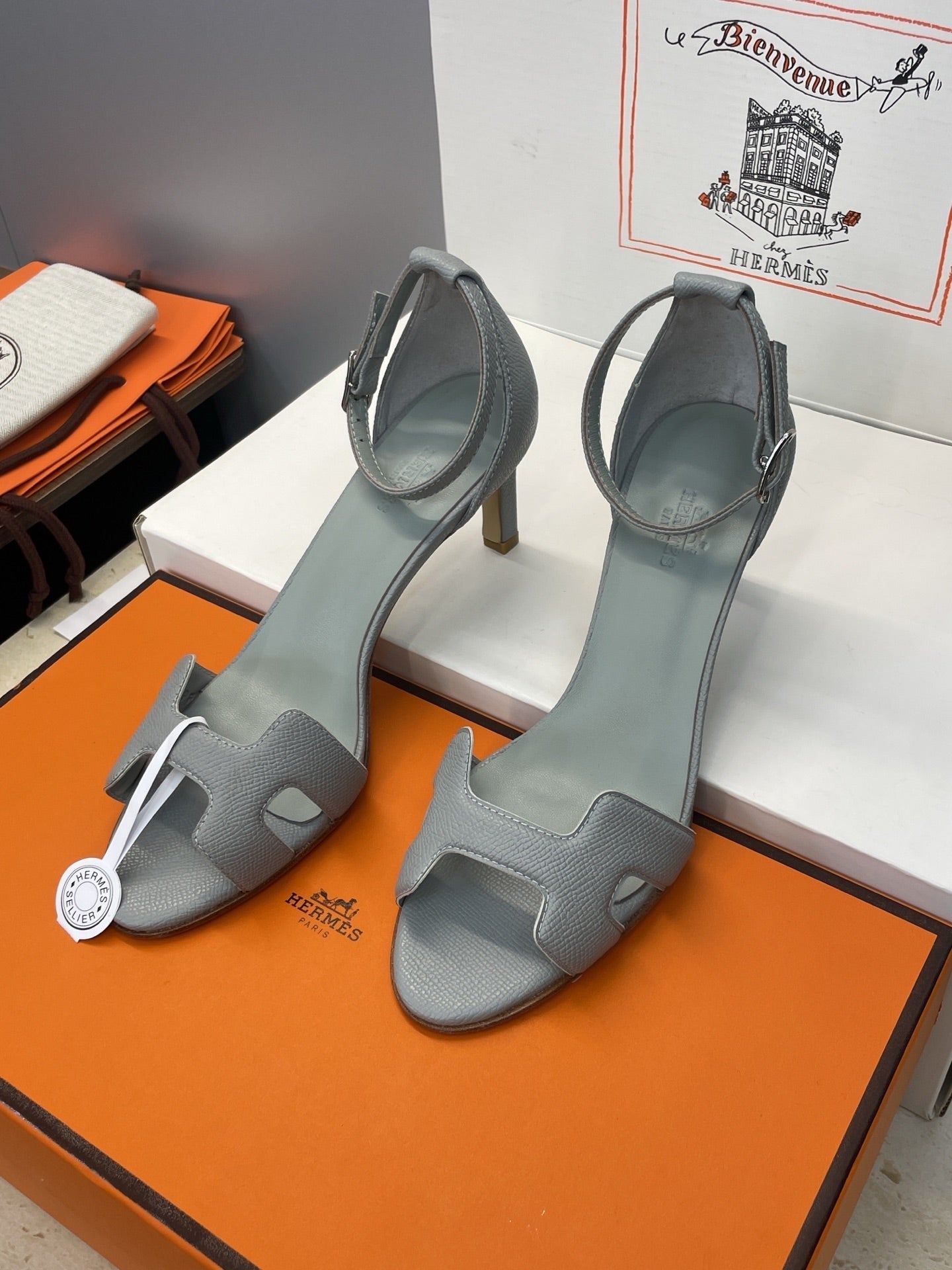 HM 26ss High Heel Sandals 70mm Cowhide