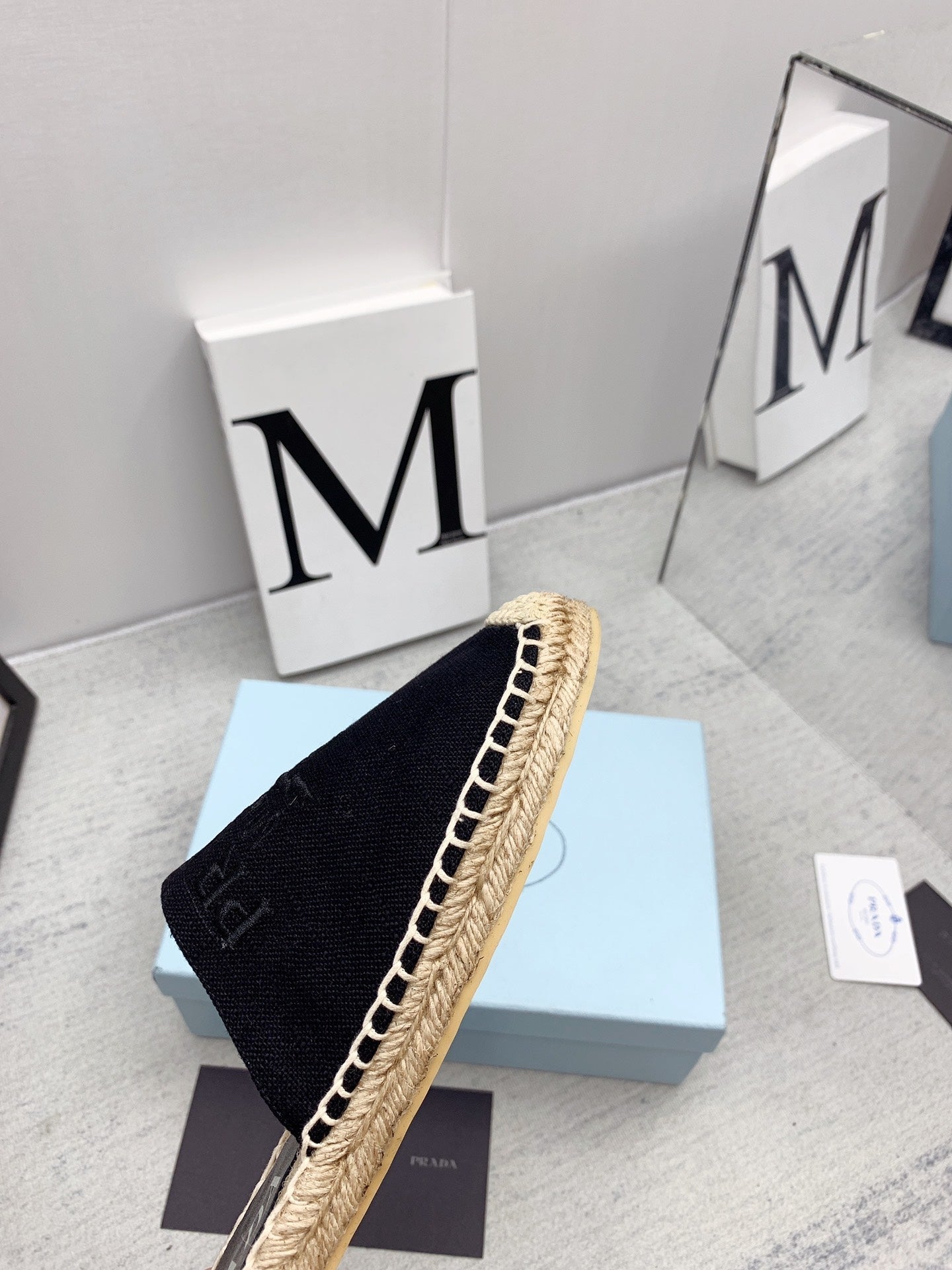 Prada 2026 Mules Canvas Rope Sole 731188