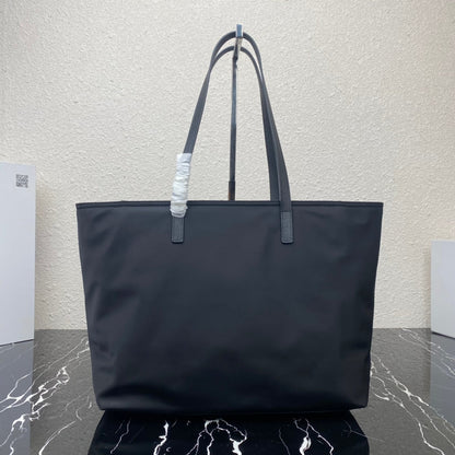 Prada 2026 Tote Bag 35cm Navy Re-Nylon
