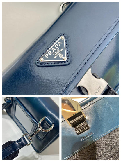 Prada 2026 Smartphone Case 18cm Denim Leather 282792