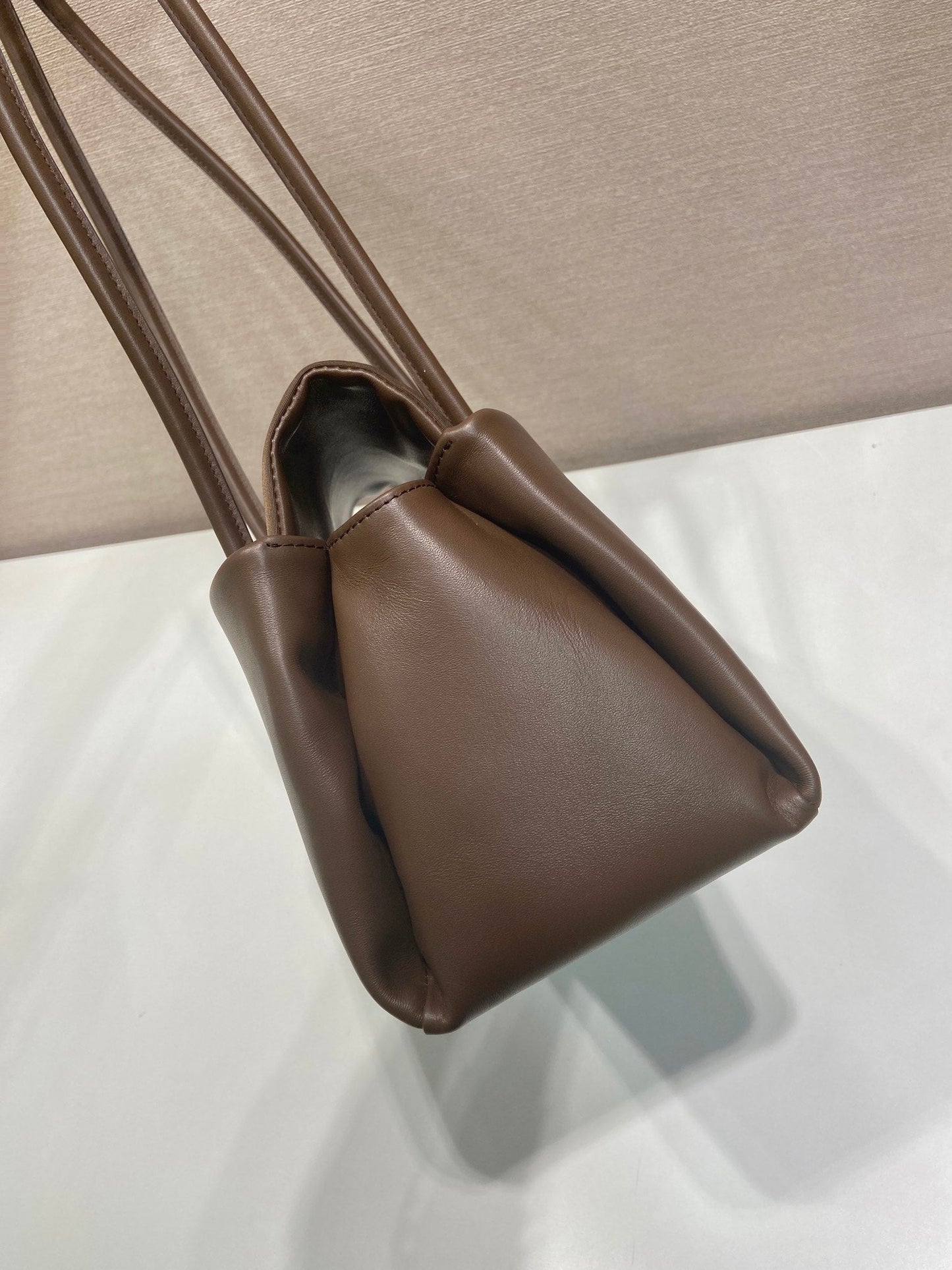 Prada 2026 Passage Bag 28cm Brown Leather 282814