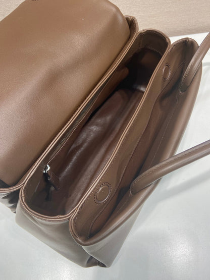 Prada 2026 Passage Bag 28cm Brown Leather 282814