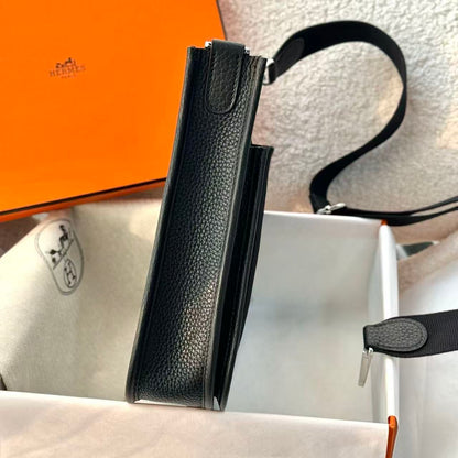 Hermes 2026 Evelyn 23 Bag Black Epsom Leather