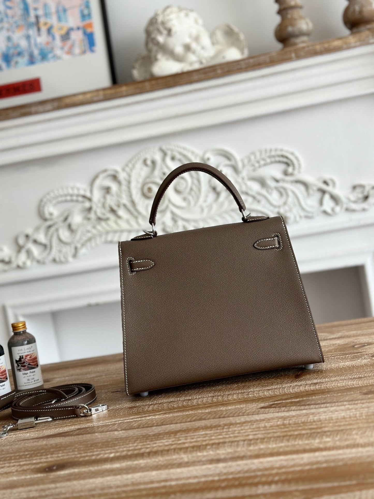Hermes 2026 Kelly Bag Elephant Grey Epsom Leather