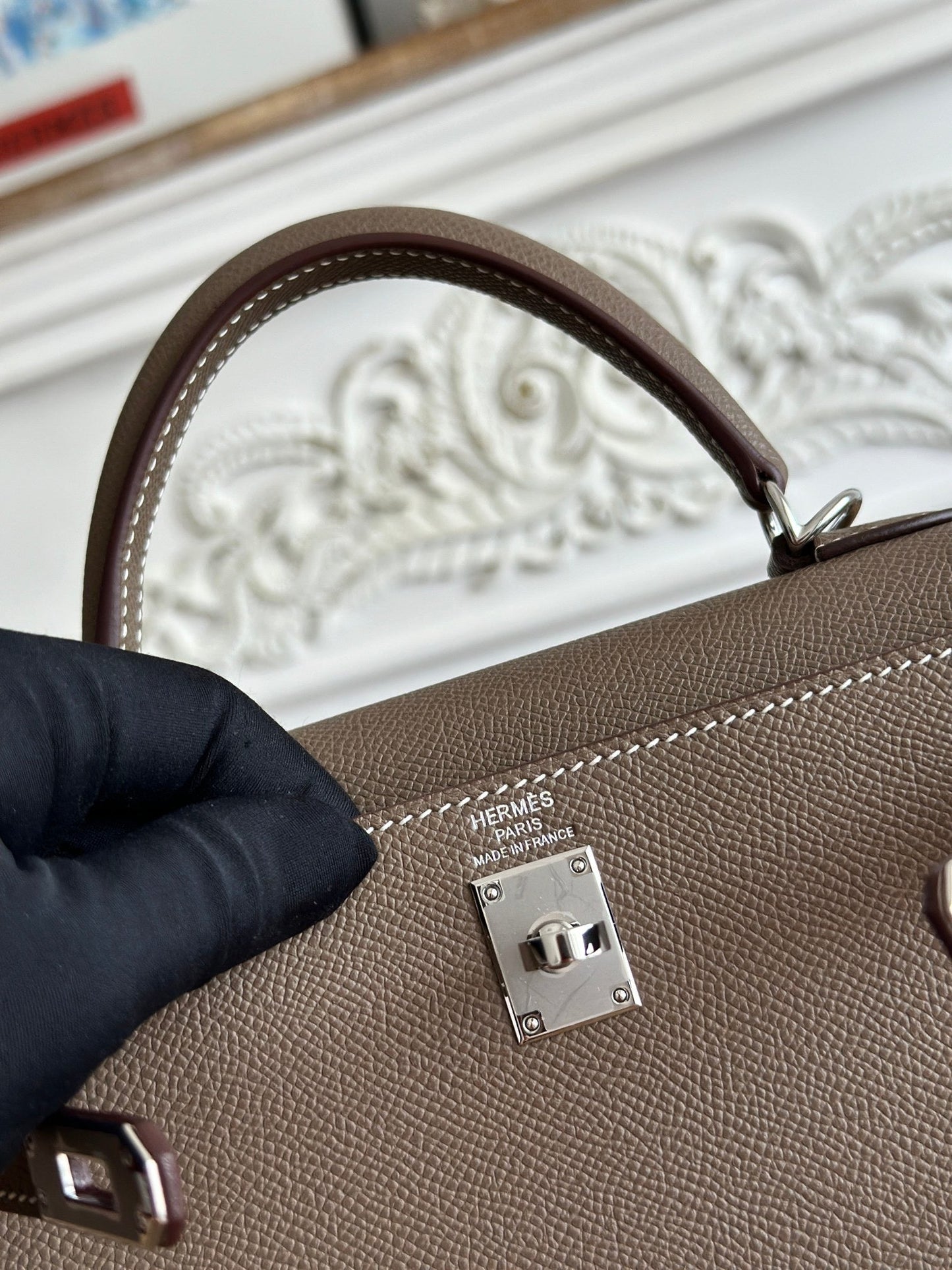 Hermes 2026 Kelly Bag Elephant Grey Epsom Leather