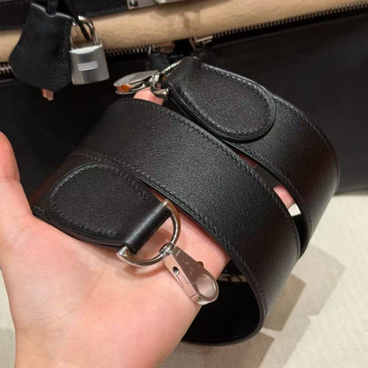 Hermes 2026 Kelly Lakis Bag Black Swift Leather