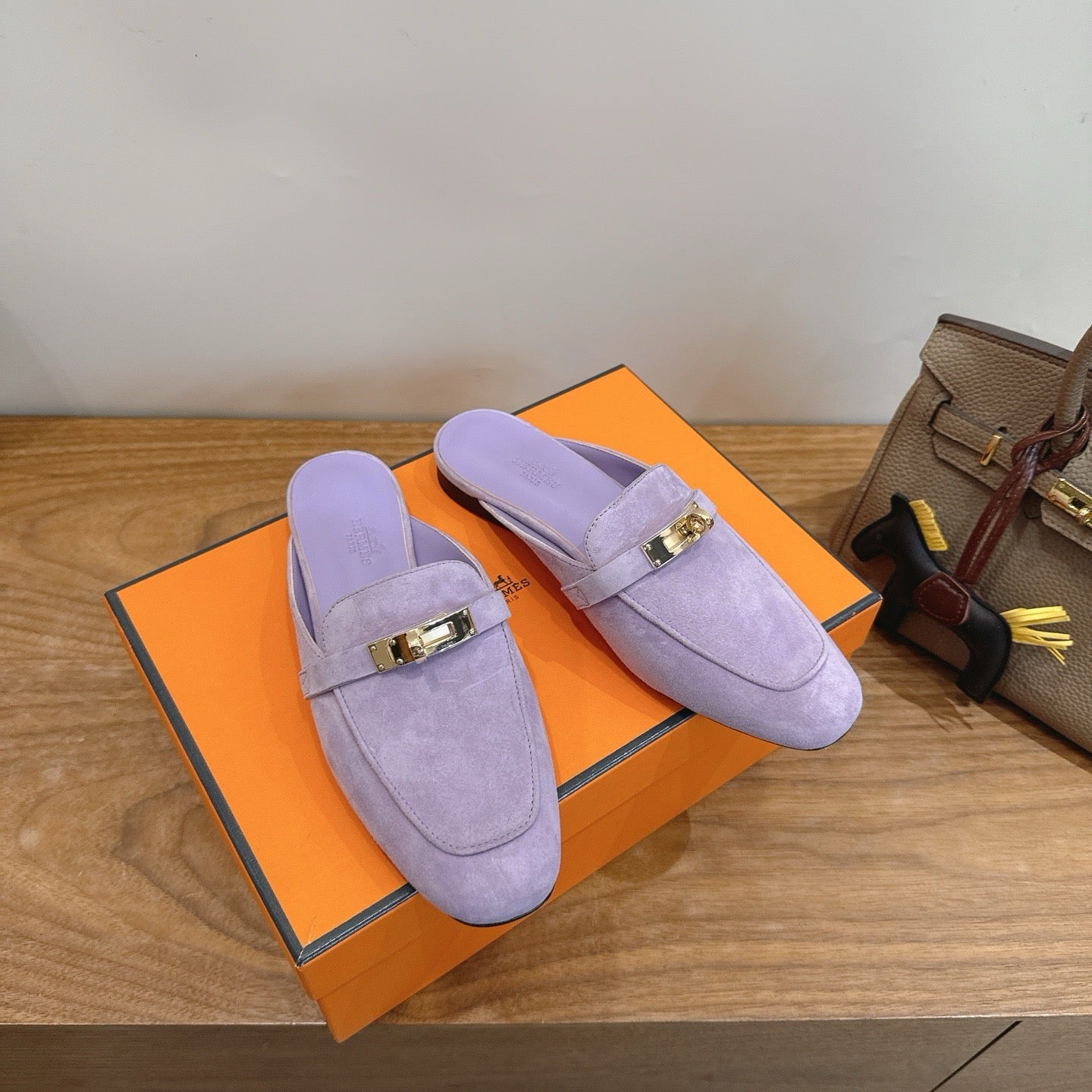 Hermes 2026 Oz Mule Purple Suede Leather 776633