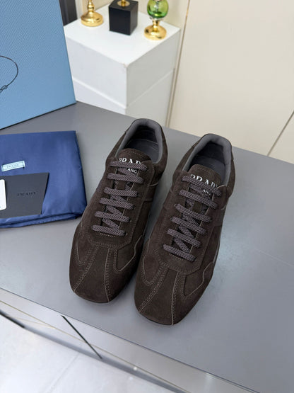 Prada 2026 Casual Sneakers Sheepskin Suede 732935