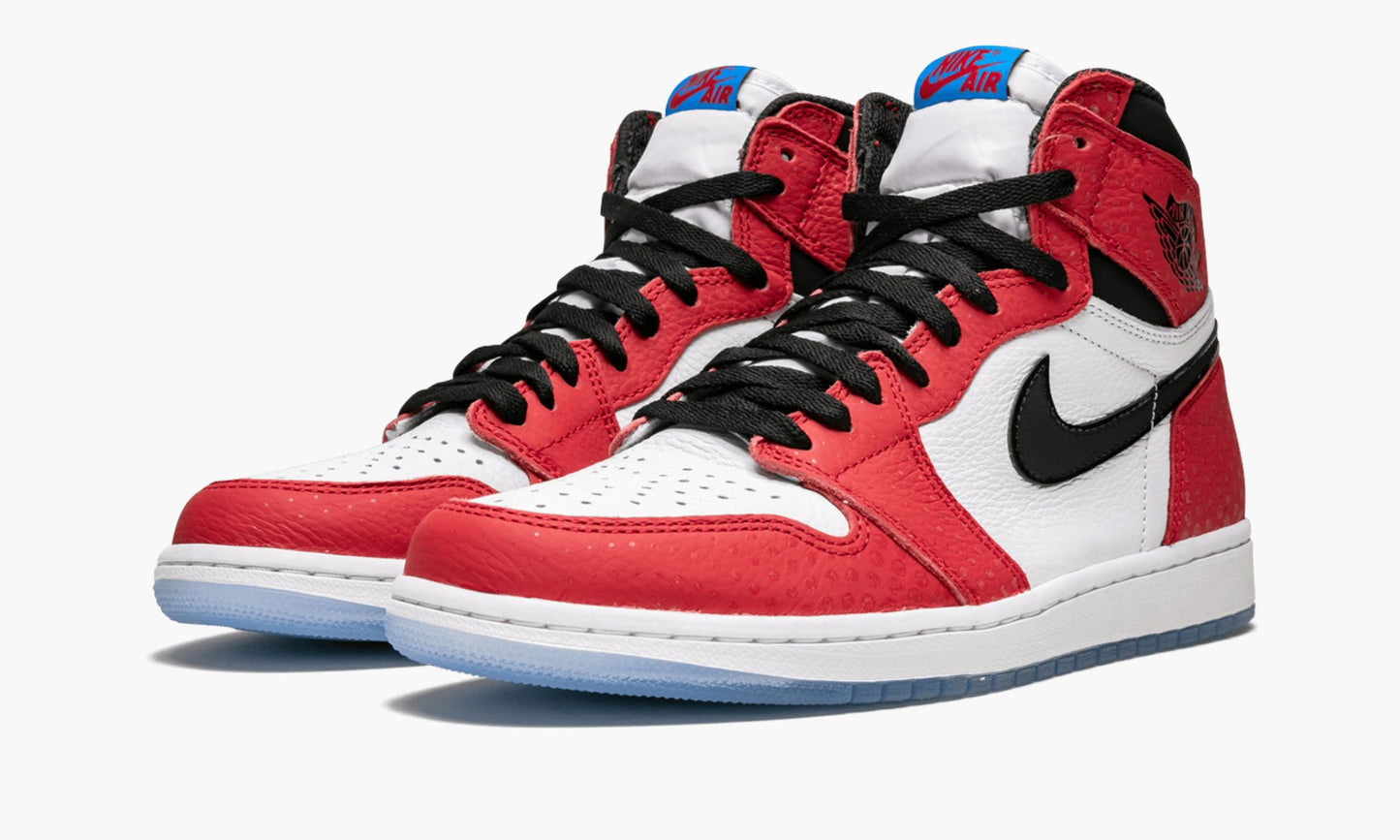 Air Jordan 1 Retro High OG “Spider-Man: Origin Story” Sneakers - Cushioned St...