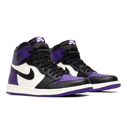 Air Jordan 1 Retro High OG Court Purple 555088-501 Sneakers - Authentic