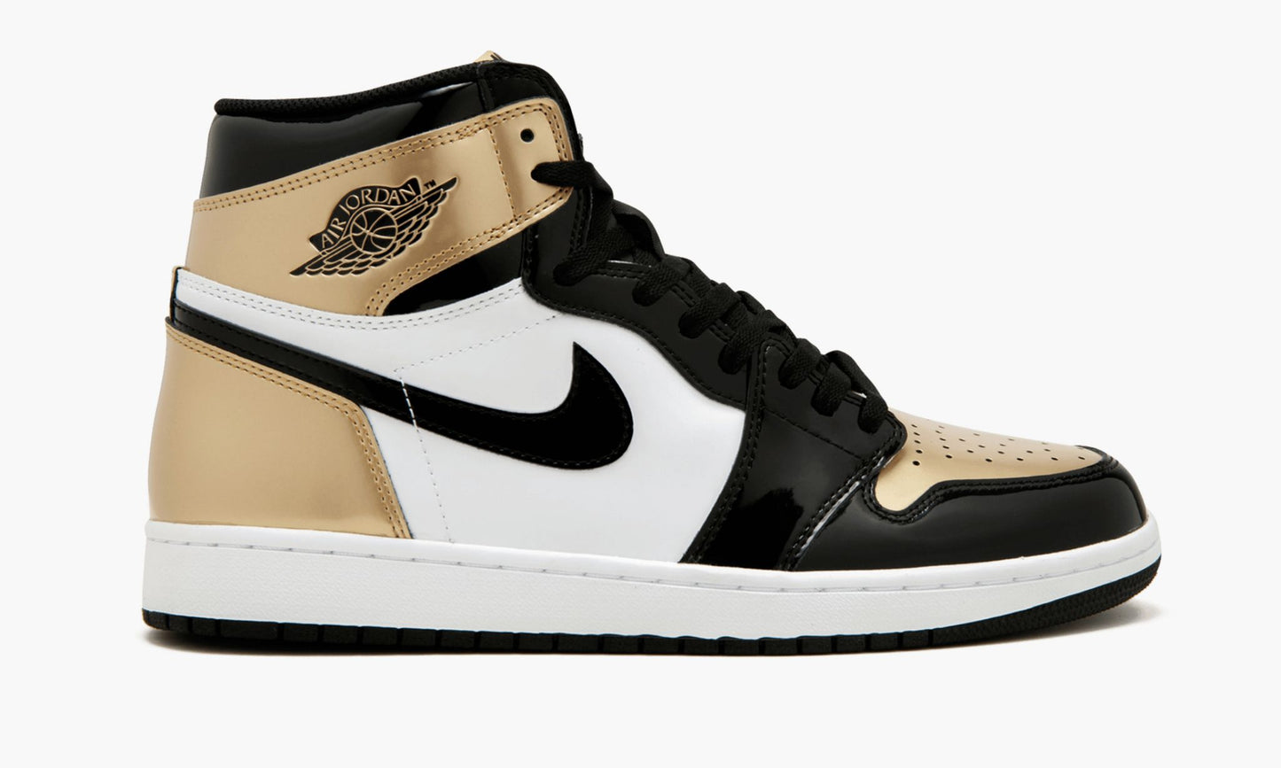Air Jordan 1 Retro High OG NRG Gold Top 3 Sneakers - Signature Series