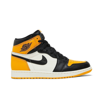 Air Jordan 1 Retro High OG Yellow Toe 555088-711 Sneakers - Hall of Fame