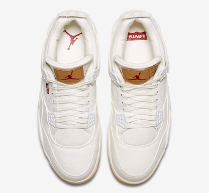 Air Jordan 4 Retro White Denim x Levi’s Sneakers - Prime Pick
