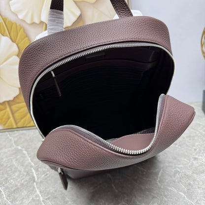 Prada 2026 Backpack Brown Black Saffiano Leather 345785