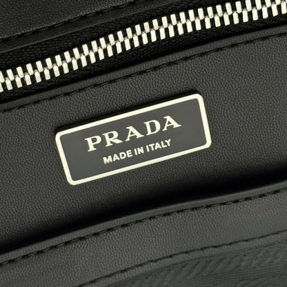 Prada 2026 Backpack Brown Black Saffiano Leather 345785