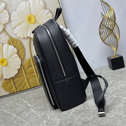 Prada 2026 Backpack Brown Black Saffiano Leather 345785