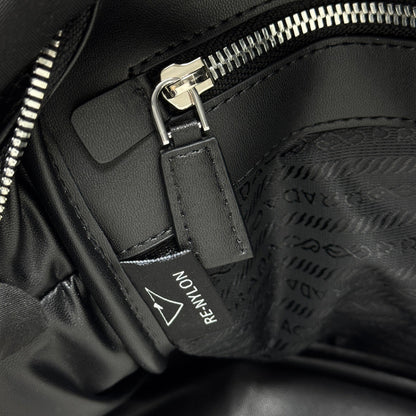 Prada 2026 Shoulder Bag 25cm Black Brown Grained Leather