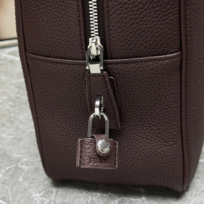 Prada 2026 Sienna Bag Brown Black Calfskin 345782
