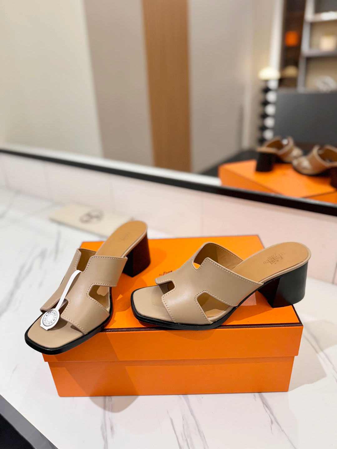 HM 2026 High Heel Sandals 70 Sheepskin