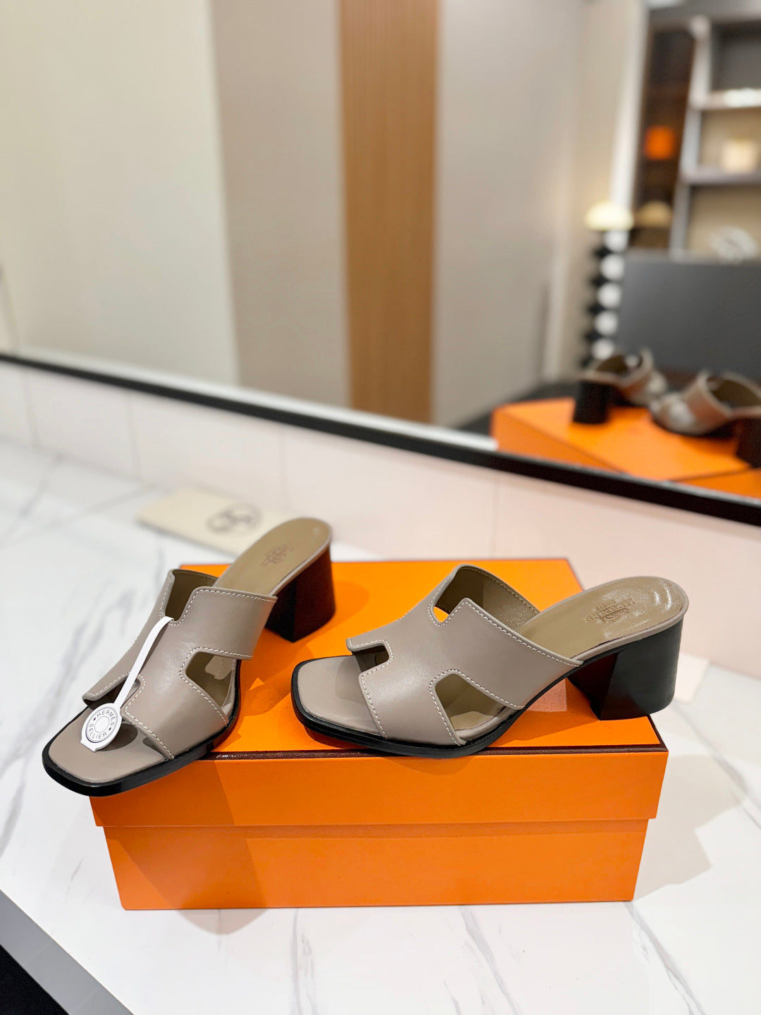 HM 2026 High Heel Sandals 70 Sheepskin
