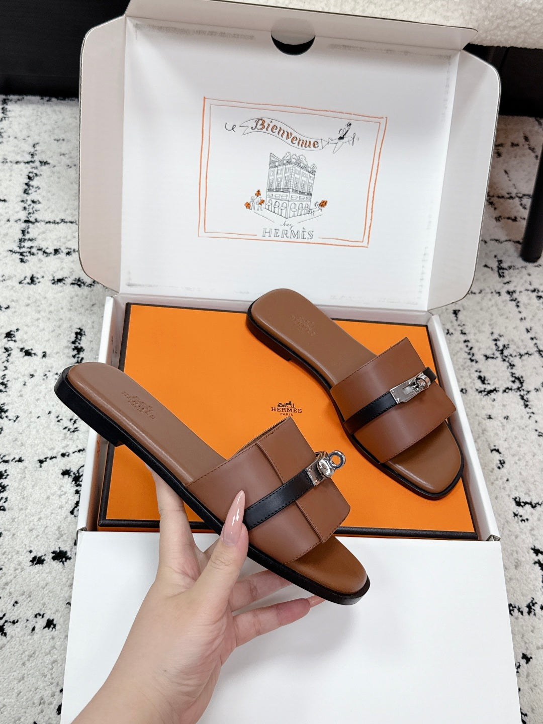 Hermes 2026 Giulia Sandal Calfskin