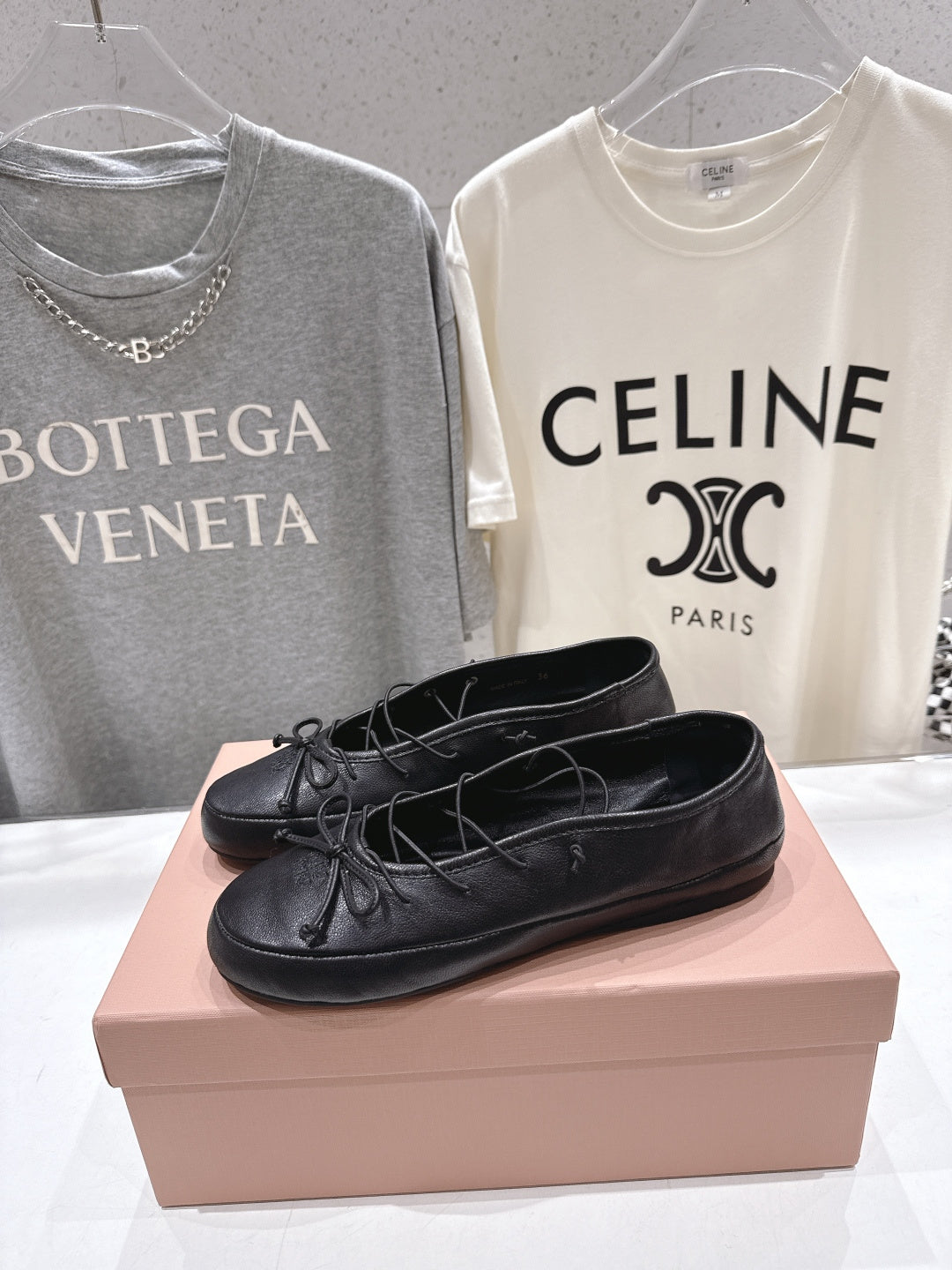 Miumiu 26ss Fairy Style Ballet Flats Sheepskin