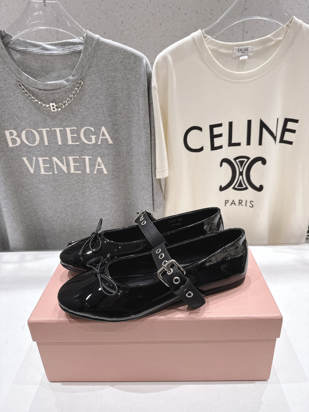 Miumiu 26ss Fairy Style Ballet Flats Patent Leather