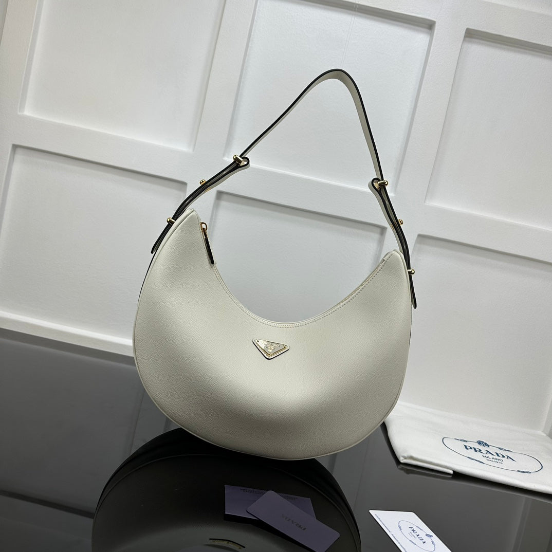Prada 2026 Arque Shoulder Bag 35cm Calfskin