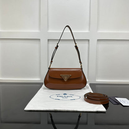 Prada 2026 Shoulder Bag 24cm Patent Leather