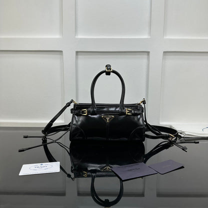Prada 2026 Bonnie Mini Handbag 24cm Patent Leather