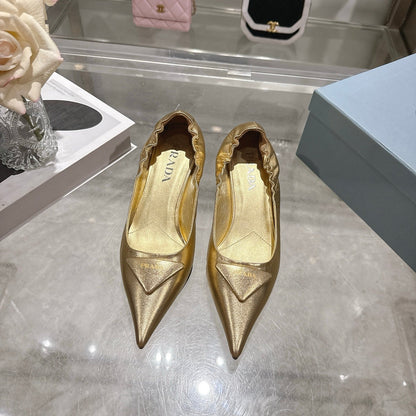Prada 2026 Logo Slingback Pump 55mm Sheepskin 715604