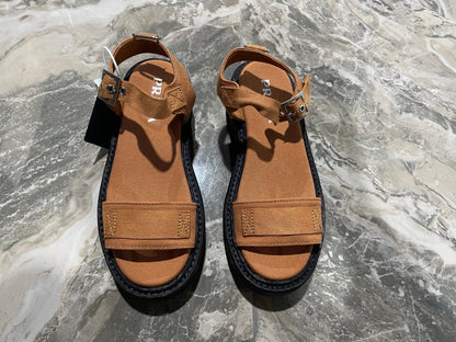 Prada 2026 Monolith Sandal Multicolor Fabric Leather 715509