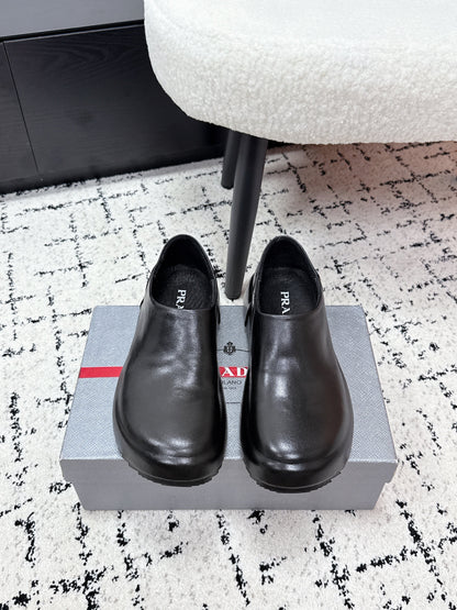 PRA 26S Loafers Black Calfskin Leather 617129