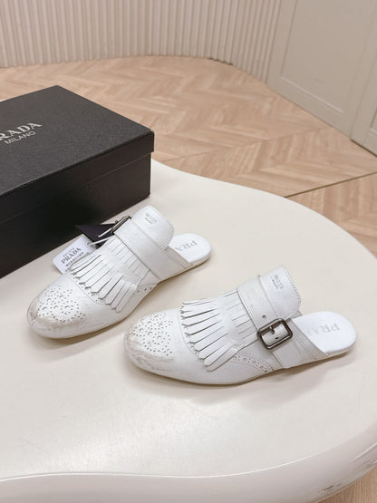 PRA 26S Mule White Calfskin 600594