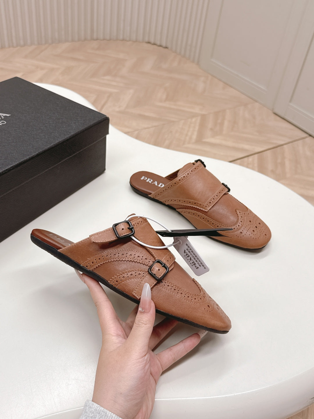 PRA 26S Mule Camel Brown Sheepskin 600581