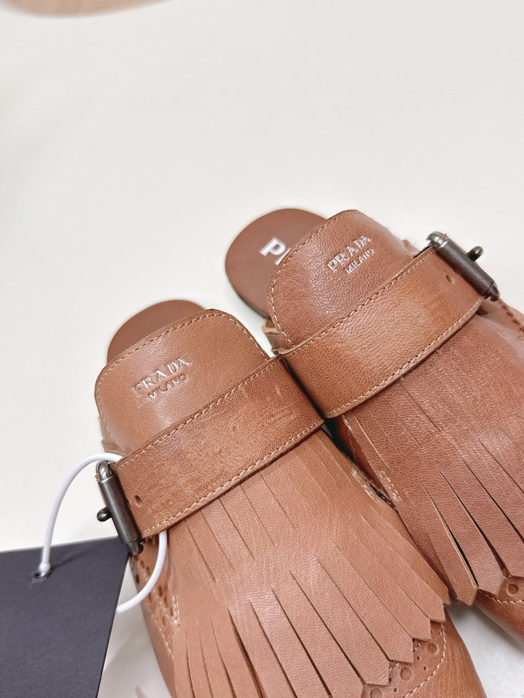 PRA 26S Mule Camel Brown Calfskin 600591