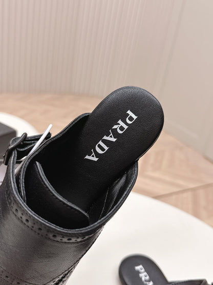 PRA 26S Mule Black Sheepskin 600582