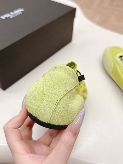 PRA 26S Sneaker Lime Green Suede Canvas 600601