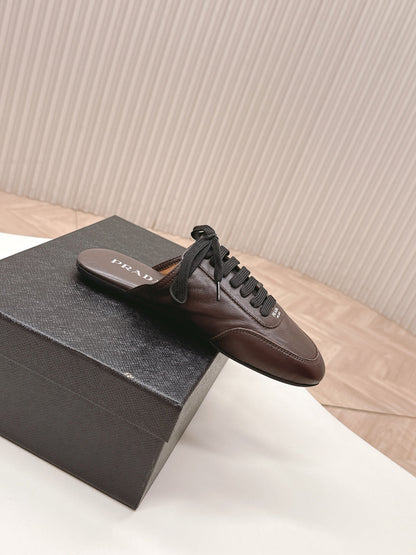 PRA 26S Mule Sneaker Dark Brown Sheepskin 600616