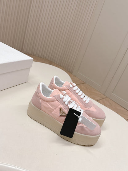PRA 2026S Platform Sneakers 50 Pink Suede 663491