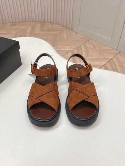 Prada 2026 Sandal Brown Suede 858021