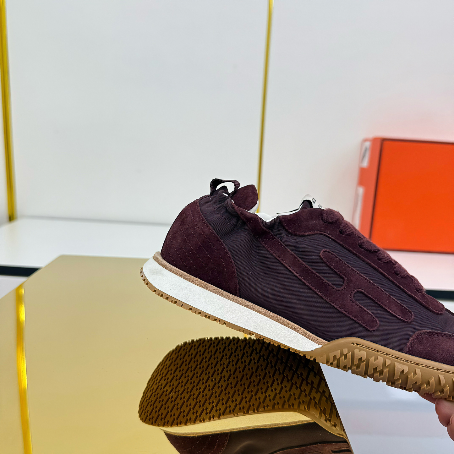 HM 2026 Casual Sneakers Dark Brown Fabric Suede 667351