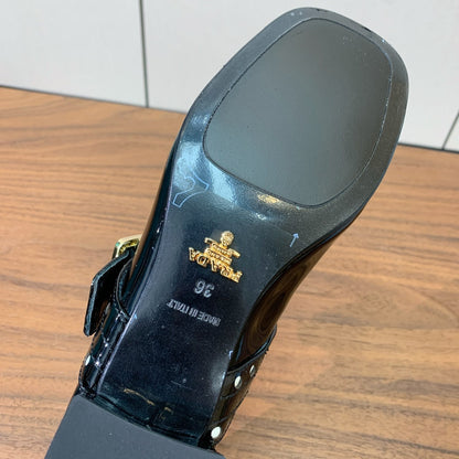 Prada 2026 Mary Janes 25mm Calfskin Patent Leather 792679