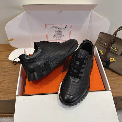 HM 26ss Sneakers Black Leather 638572