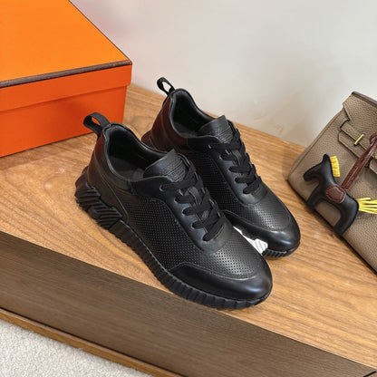 HM 26ss Sneakers Black Leather 638572