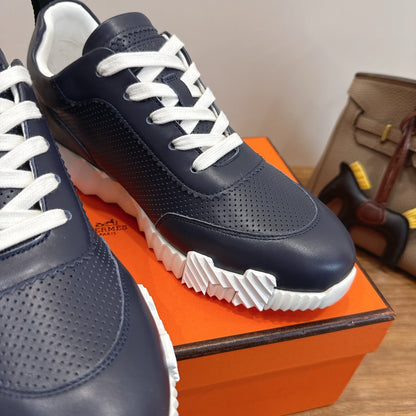 HM 26ss Sneakers Navy Blue Leather 638581